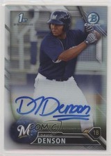 2016 Bowman Chrome Prospect Refractor 97/499 David Denson #CPA-DD Auto 00jz