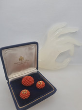 CORALLO TESSITO ORO LOTTO ORECCHINI ANELLO