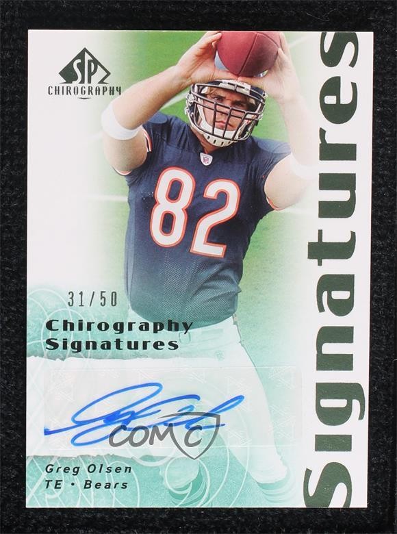 Greg Olsen SP Chirography Signatures #CSGO Emerald