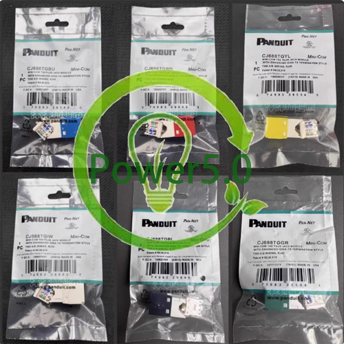 Panduit Giga TX Cat6 Network jack CJ688TGBU CJ688TGIW CJ688TGBL CJ688TGRD Qty 50 - 第 1/48 張圖片