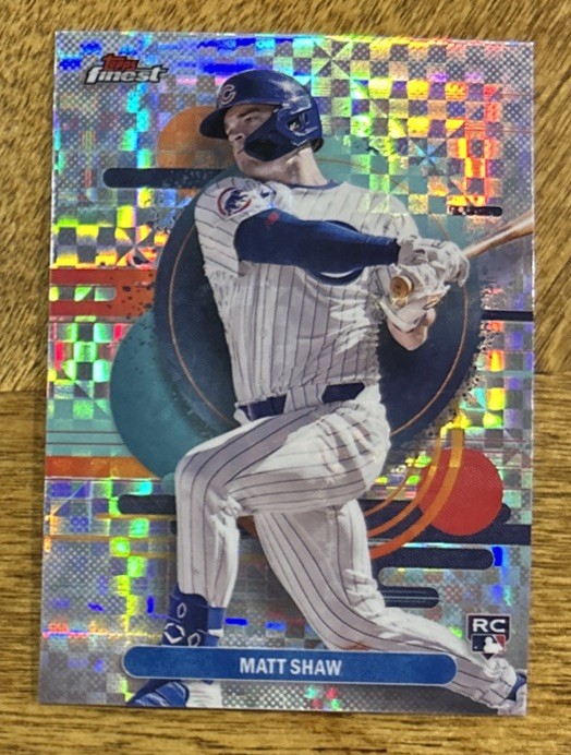 2025 Finest Matt Shaw Uncommon Refractor X-Fractor RC #162 Cubs