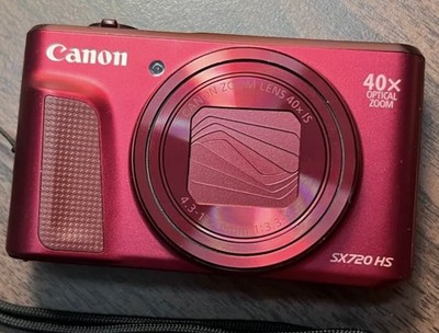 Canon PowerShot SX720 HS 20.3MP 40X Zoom Compact Digital Camera Red English