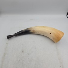 Vintage Bull Animal Horn Old Blowing Bugle Decor 13.5 Vintage Bull Animal Horn Old Blowing Bugle Decor 13.5