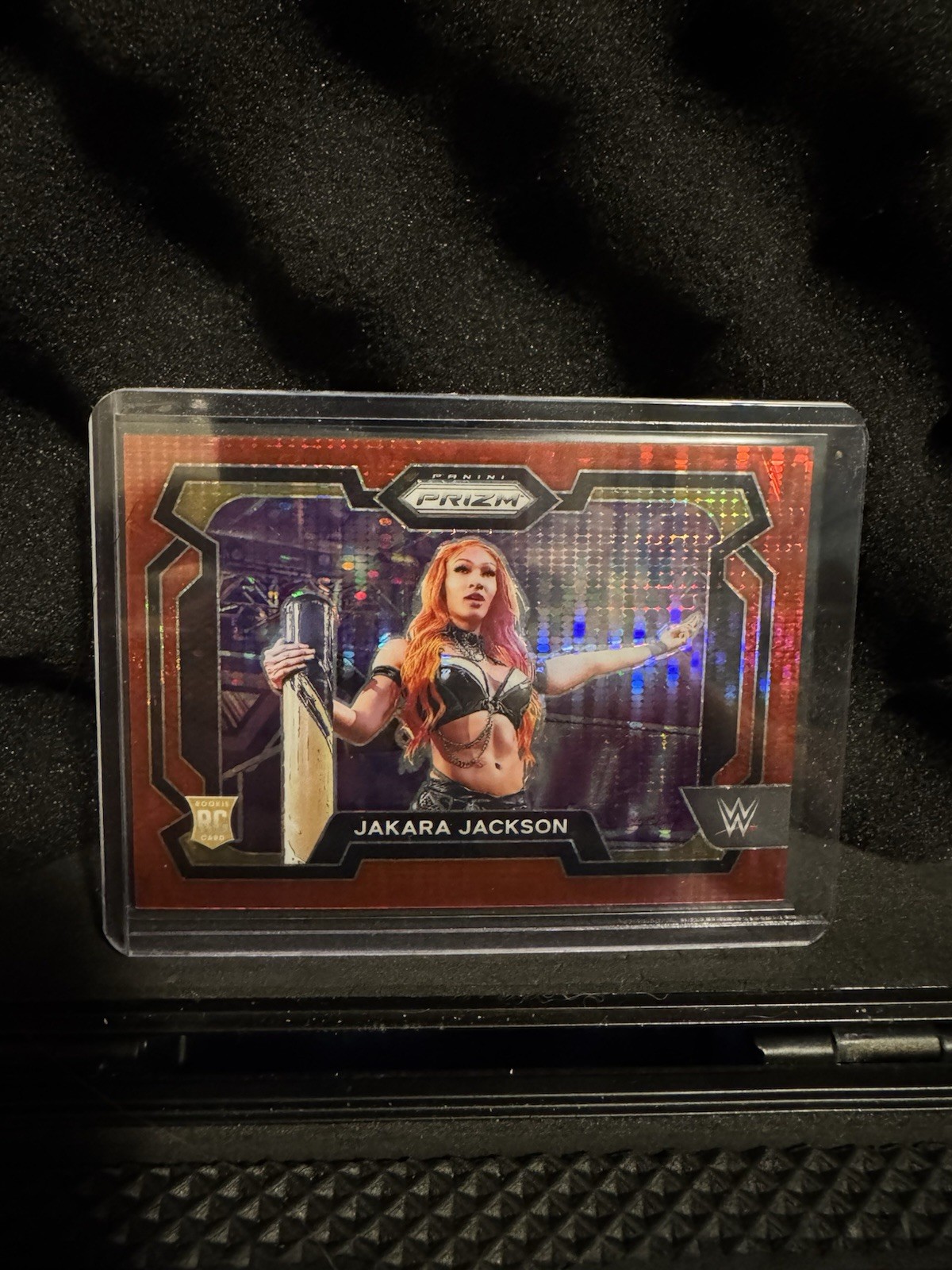 2024 Panini Prizm WWE - Jakara Jackson #12 Red Pulsar Prizm /399 (RC)