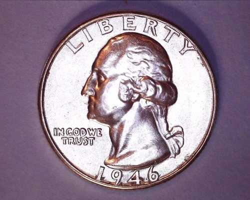 1946 WASHINGTON QUARTER  BU **330-6