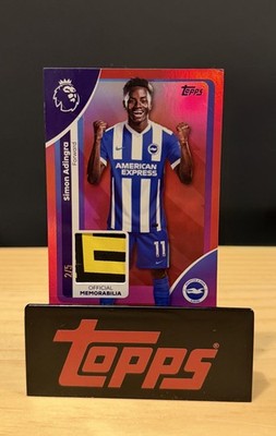 Simon Adingra Topps Premier League 2026 Patch Relic /5 Brighton/Sunderland