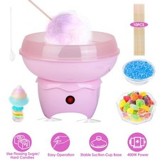 400W Electric Cotton Candy Machine w/ Sugar Scoop for Birthday Family Party Gift
