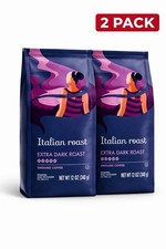 TWO PACK Lavazza - Italian Roast Ground Coffee - Extra Dark Roast - 12oz