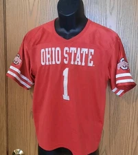 Ohio State Bukeyes Womens Scarlet #1 Stitched Jersey Size M