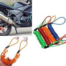Anti-theft Bike Spring Reminder Cable Anti-lost Disc Brake Lock Rope  Universal