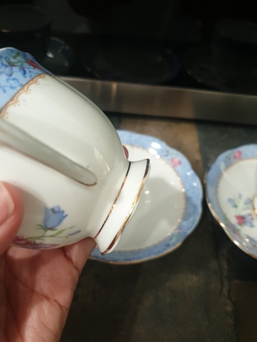 Vintage Royal Albert “Harebell” 3 Teacup & Saucer Set- Made In England - - Picture 11 of 24