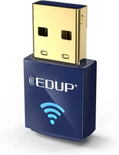 EDUP USB Bluetooth WiFi Adapter for PC, 4.0 Adapter, Wireless Blue