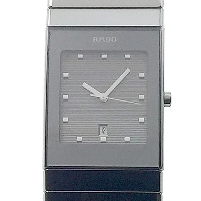 RADO (like new & unworn) L 31x27mm Platinum Diastar Ceramica Silver - Bild 1 von 4