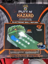 Club Champ Golf Putt'n Hazard Putting Green Electric Ball Return 9516 9’x16”