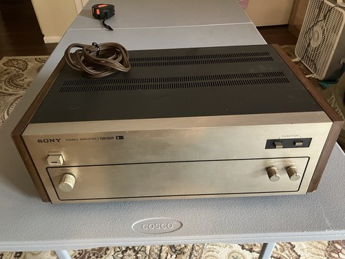 Sony TAN-5550 VFET Stereo Power Amplifier Tested Working Rare Vintage