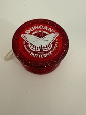 DUNCAN Butterfly 95th Anniversary 2024 YOYO  Transparent Red, Glitter