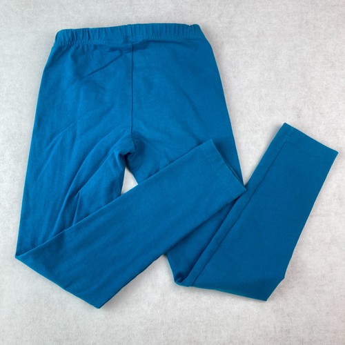 Hanna Andersson Classic Peacock Blue Full Length Leggings - 140 cm -Girls 10 EUC - Picture 5 of 5