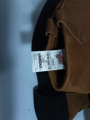 NOS Red Wing Boots Pecos 1105 Size 13 D Supersole 11 Inch Soft Toe Boot New - Picture 4 of 5