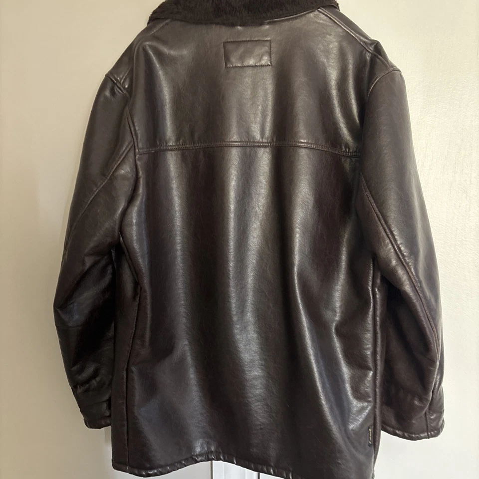 Armani джинсы винтажный на пуговицах кроссовер куртка коричневый размер 54 сделано в Италии мужчин - Изображение 3 из 3