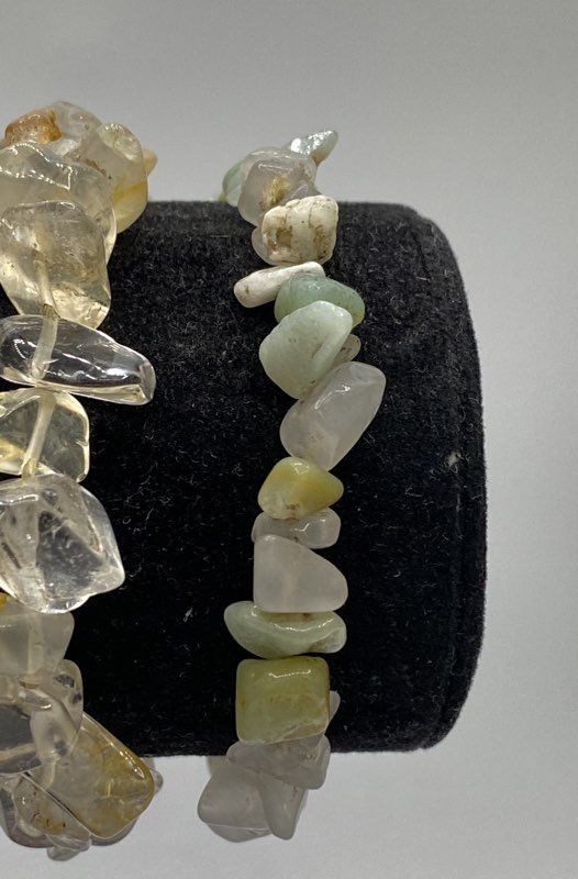 Assorted Unknown Gemstone 4PC Bracelet Bundle 98.… - image 5