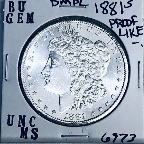 1881 S BU GEM MORGAN SILVER DOLLAR UNC MS+++ U.S. MINT RARE COIN 6973
