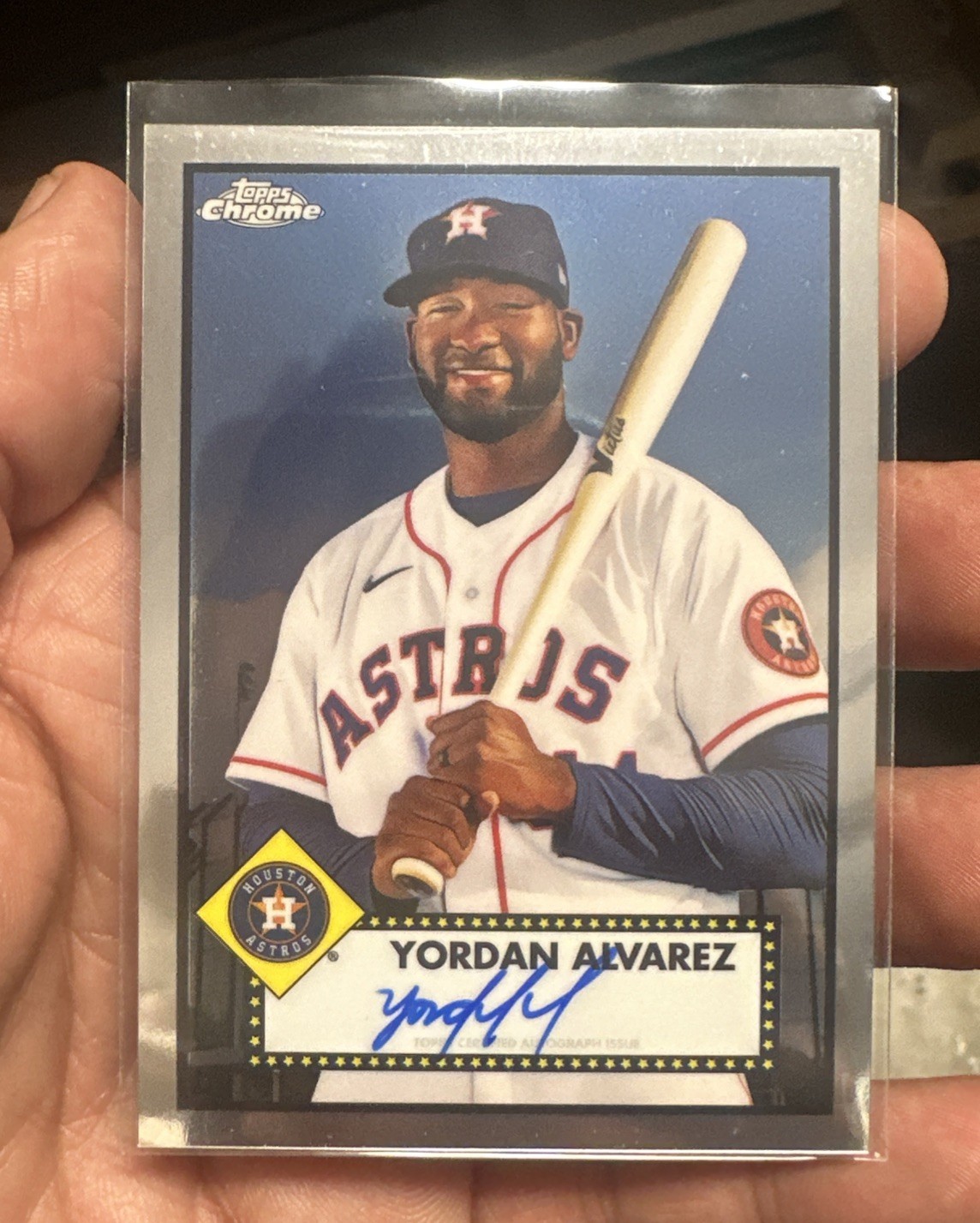 2021 Topps Chrome Platinum Anniversary - Autographs Yordan Alvarez #PA-YA (AU)
