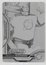 2018-19 Compendium Rookies Printing Plate Black 1/1 Mackenzie Blackwood #447 0c3