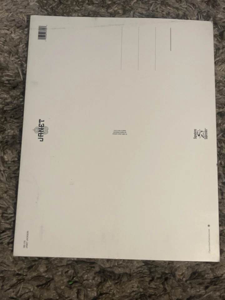 Janet Jackson 1999 Vintage 14x11 Oversized Postcard Collectible Promo Photo  - Image 2 of 3