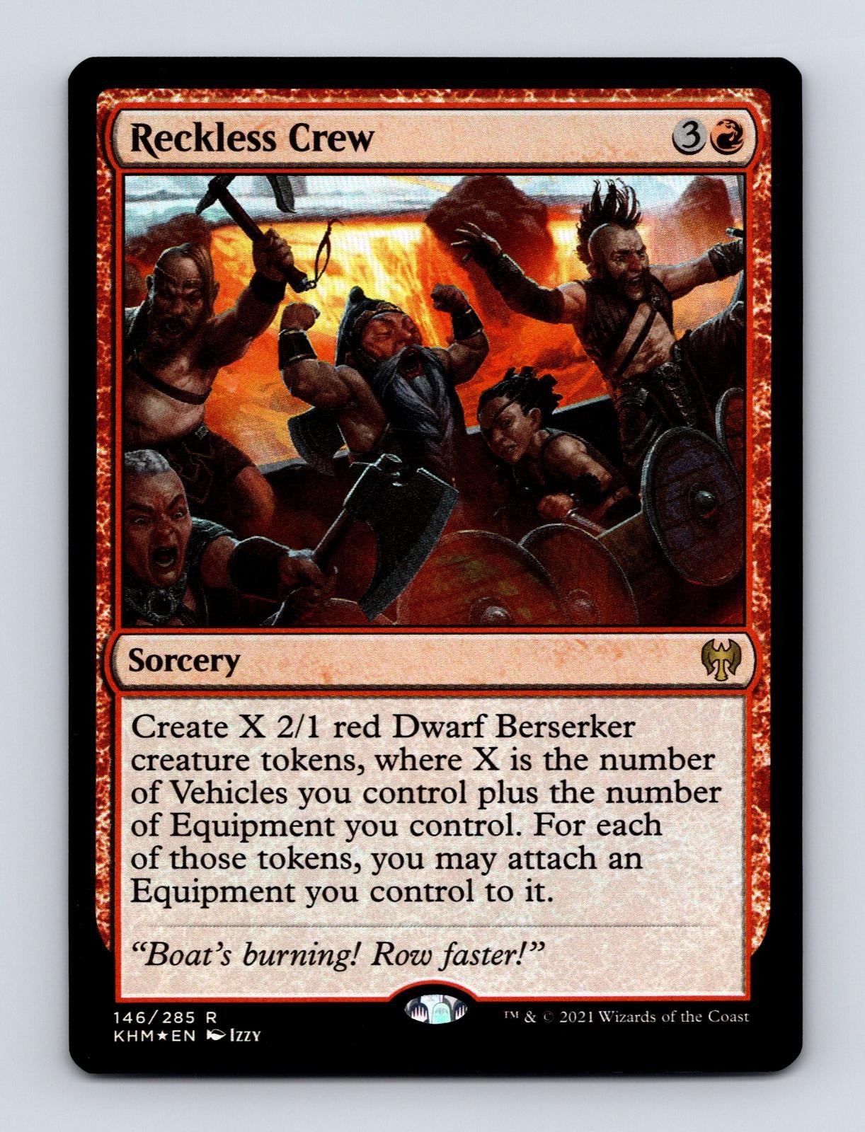 RECKLESS CREW 146 RARE KALDHEIM MAGIC: THE GATHERING FOIL LP