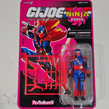Super7 G.I. Joe Cobra Commander Ninja Force ReAction Action Figure Age 14