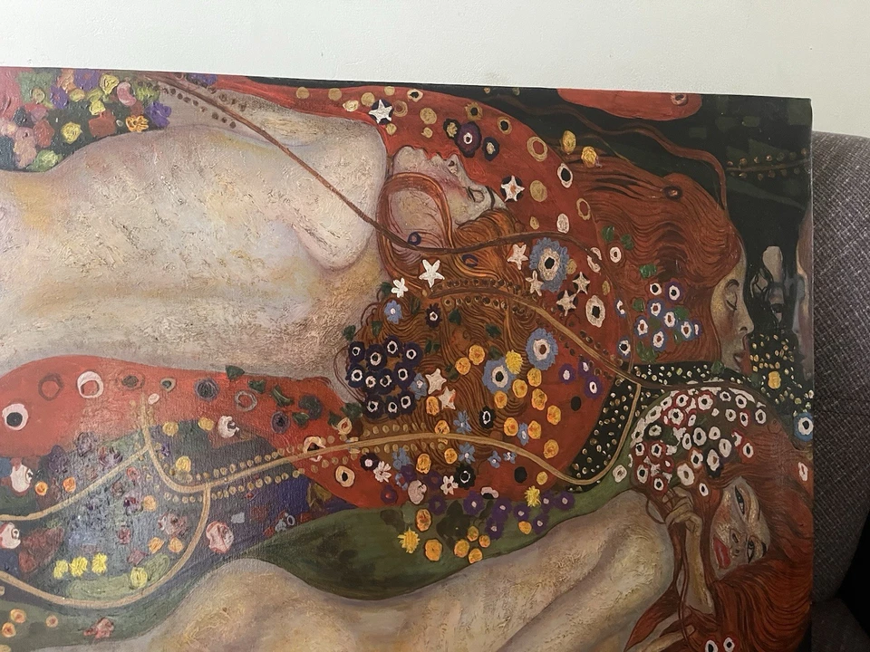 Pintura al óleo sobre lienzo firmada GUSTAV KLIMT Foto 4 de 4
