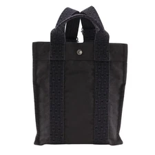 HERMES Sac Ad PM Backpack Daypack Herline gray Nylon canvas Women