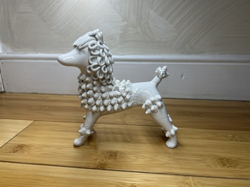 Vintage Italian Ceramic Standing Spaghetti Poodle Dog Figurine,Mid century|4.5" - Bild 5 von 21