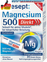 tetesept Magnesium 500 Direkt – 1 X 20 Direkt-Sticks - NahrungsergäNzungsmittel