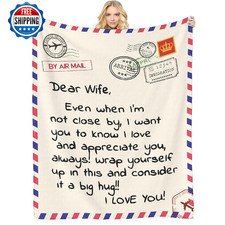 Gifts Blanket to Wife from Husband, Anniversary Birthday Gifts for Wife, Present