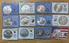 1987-1998 US Fine Silver Dollar Walking Liberty LOT American Eagle 1oz 12 Coins