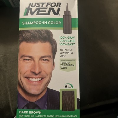 Just For Men SHAMPOO-IN HAIR COLORING, Medium-Dark Brown, H-45