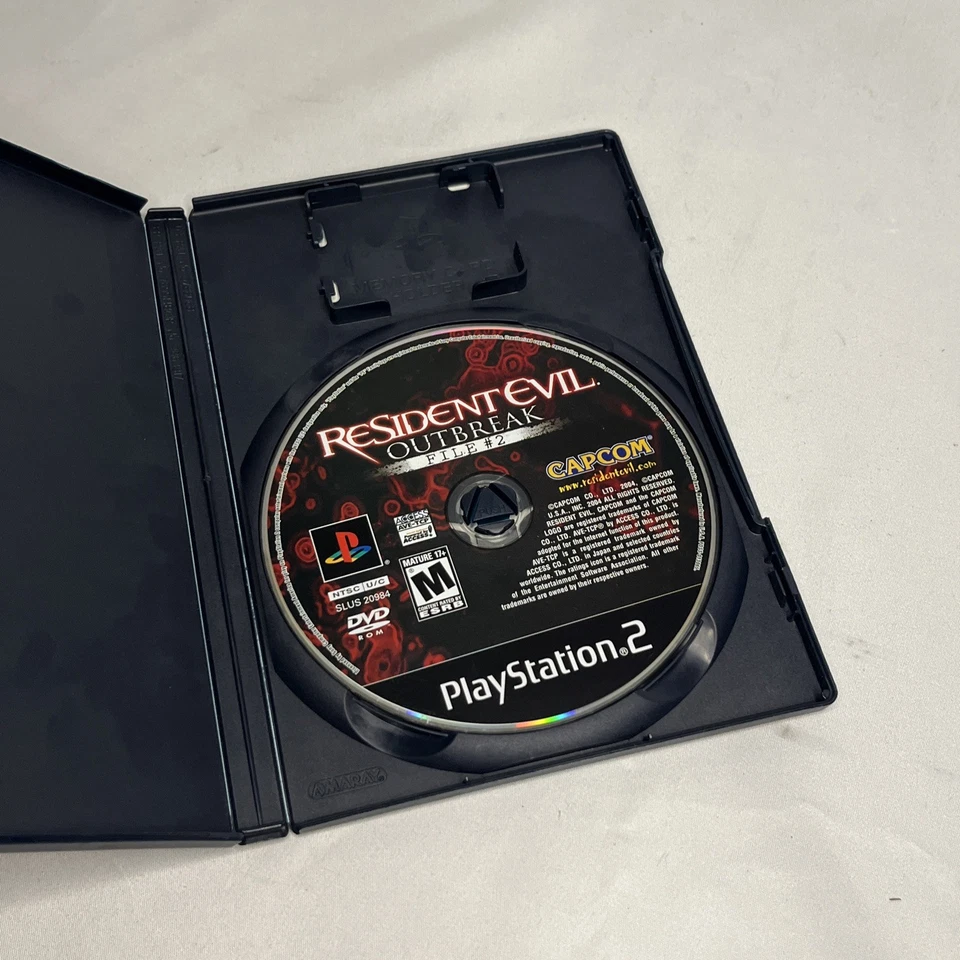 Resident Evil Outbreak File #2 PS2 (PlayStation 2, 2005) No Manual Works - Good - Image 2 of 4