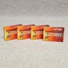 TDK DVC Mini DV 60 Minutes Cassettes Lot Of 4 New Sealed Camcorder Tapes Tape