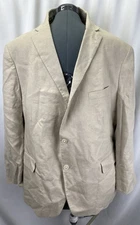 Lauren Ralph Lauren 100% Linen Blazer /Jacket Size 48R Lined Beige