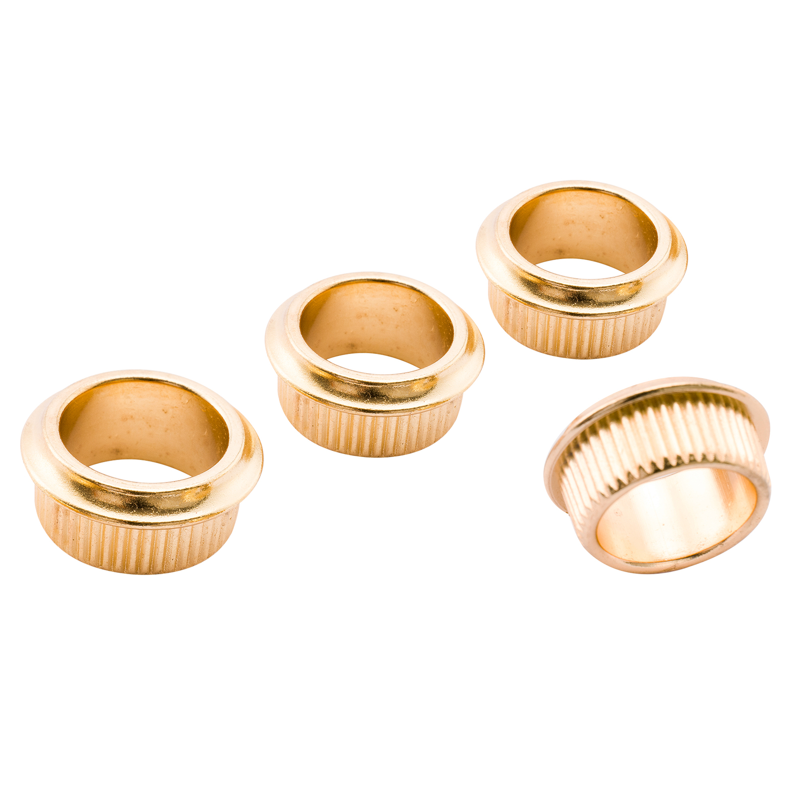 Musiclily Pro 4Pcs Gold 18mm Bass Bushings For Bass Open Tuning Peg Machine Head