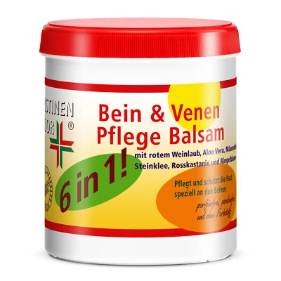 CRISTINENMOOR Bein & Venenpflege Balsam (6 in 1) (Venensalbe) - Krampfadern - schweren Beinen