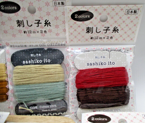 Japanese Embroidery SASHIKO THREAD SERIA 12m 16COLORS - Picture 3 of 5