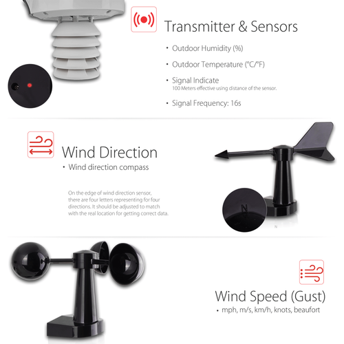 PanTech Weather Station Wifi Gen3 Rain Gauge Anemometer Wireless Solar PT-HP2550 - Picture 17 of 24
