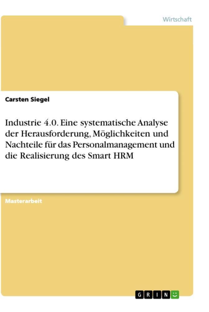 Thumbnail - Industrie 4.0. Eine Systematische Analyse Der Herausforderung,
