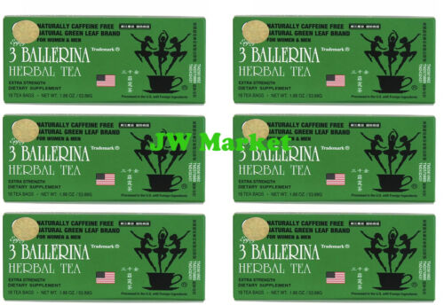 6 BOXES, 3 BALLERINA TEA DIETERS DRINK WEIGHT LOSS DIET EXTRA STRENGTH 108 bags - Photo 1 sur 4