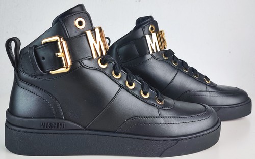 MOSCHINO Knöchel-Sneaker Damen Schuhe High-Top Sneaker Sportschuhe Gr.37 NEU - Bild 7 von 16