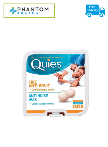 Quies Pure Natural Wax Ear Plugs Protection 8 pairs noise reduction - 第 1/1 張圖片
