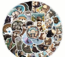 10 Random Adorable Sea Otter Stickers