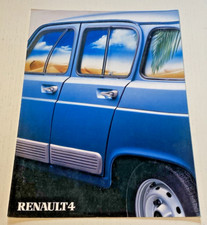 Brochure de Vente  RENAULT 4 - 1986   - Bel Etat.